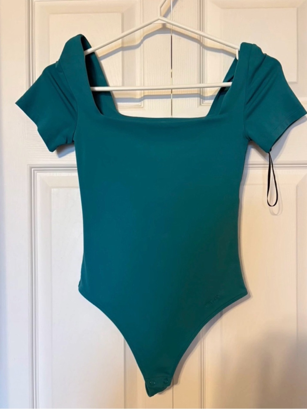 Original Contour Manner Squareneck Bodysuit in Teal